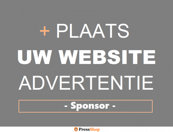 Website advertentie  adverteren   pressshop   sponsor
