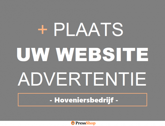 Website advertentie hoveniersbedrijf
