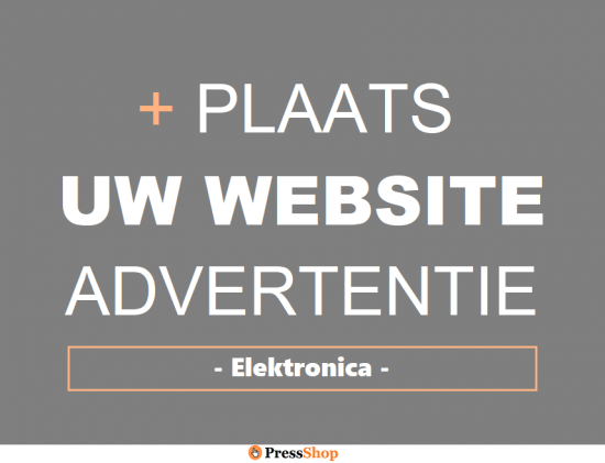 Website elektronica  advertentie